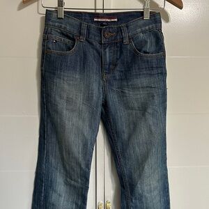 Girls Tommy Hilfiger Dark Blue Straight Leg Jeans